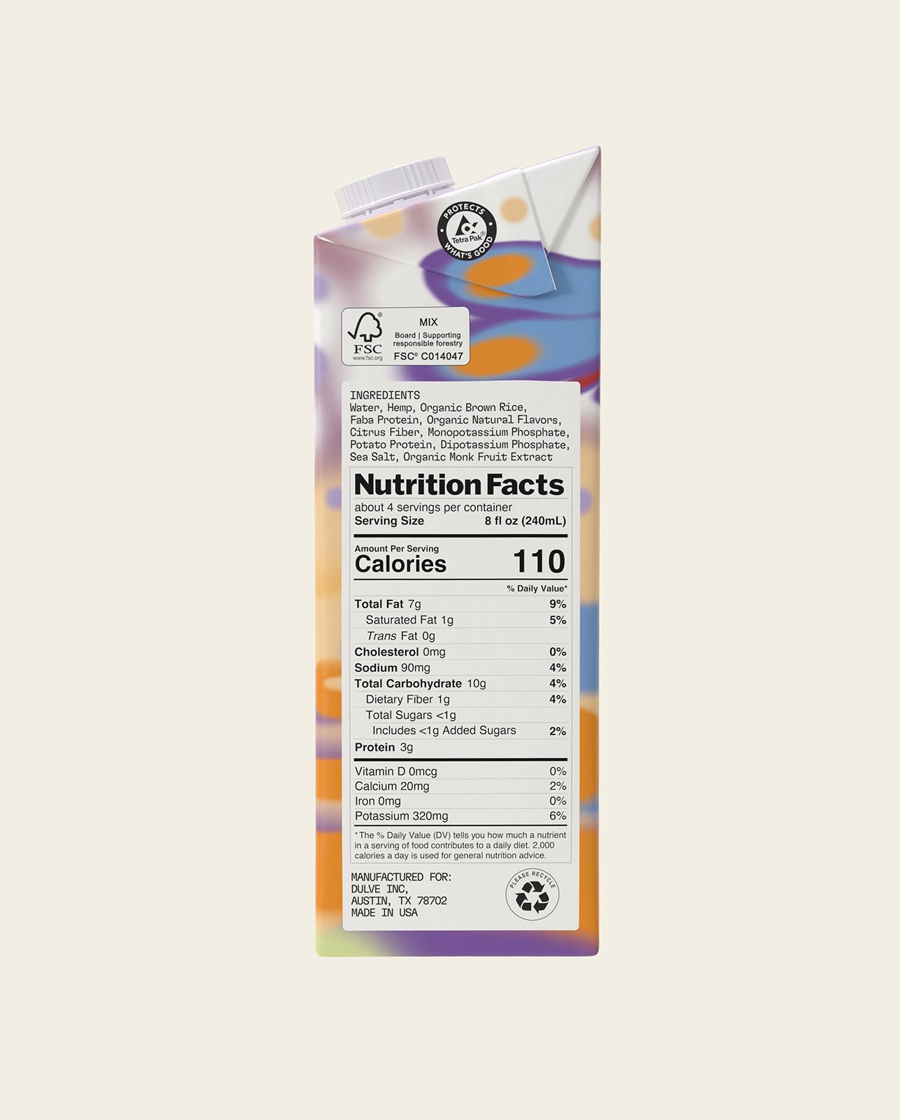 Dulve Original Barista Hemp Milk – 6 Pack